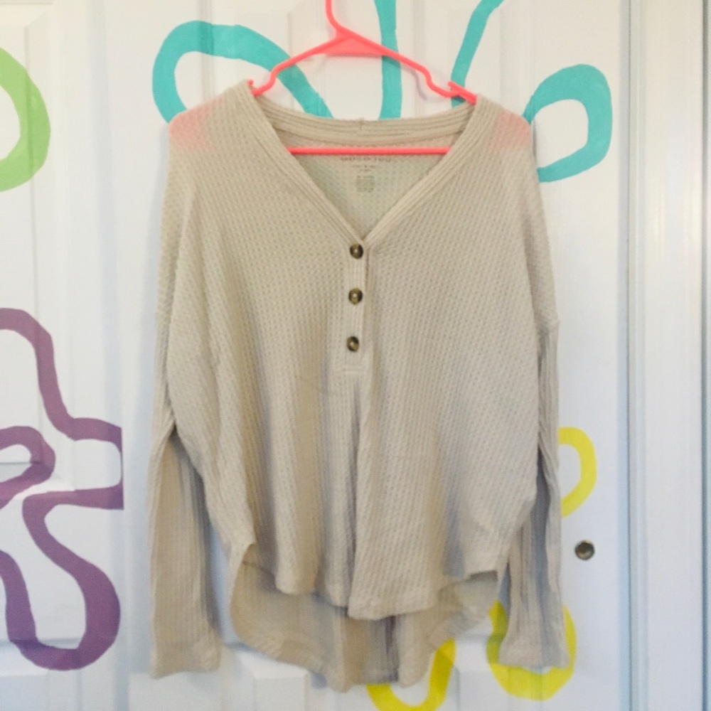 American Eagle cream sweater